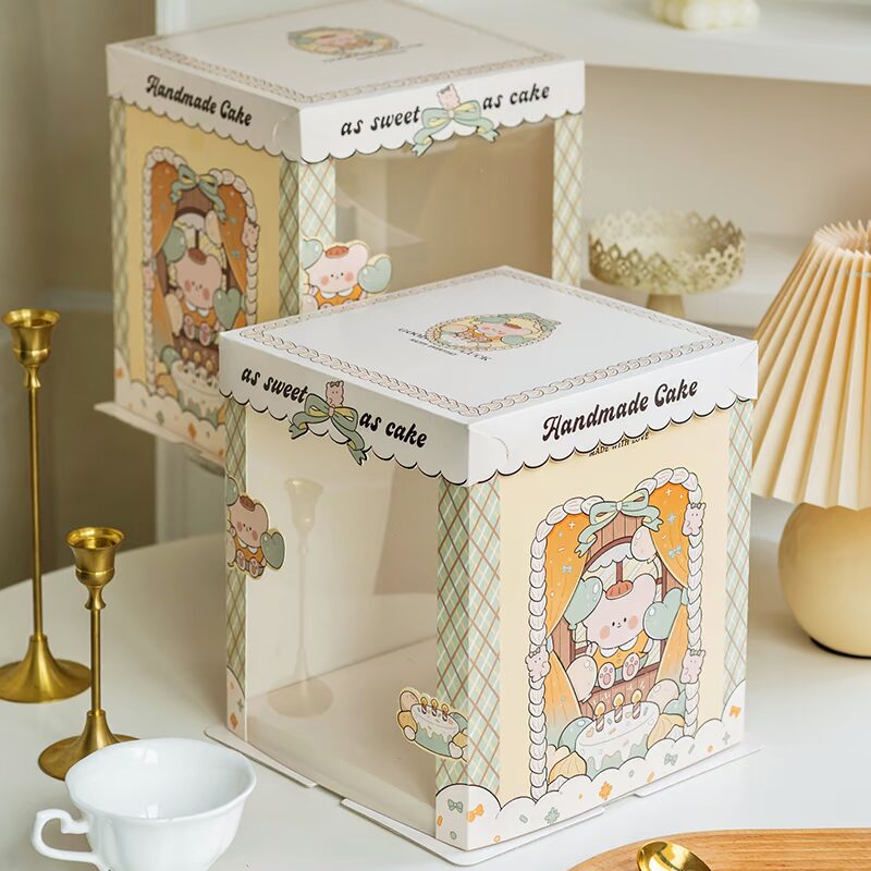 bear shop semi transparent cake box with cute storefront illustration (复制) bear shop semi transparent cake box with cute storefront illustration (复制)