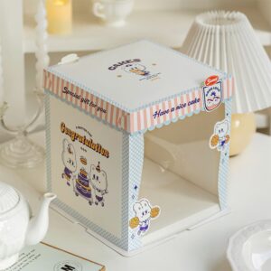 sweet paris semi transparent cake box for french city dessert packaging (复制)