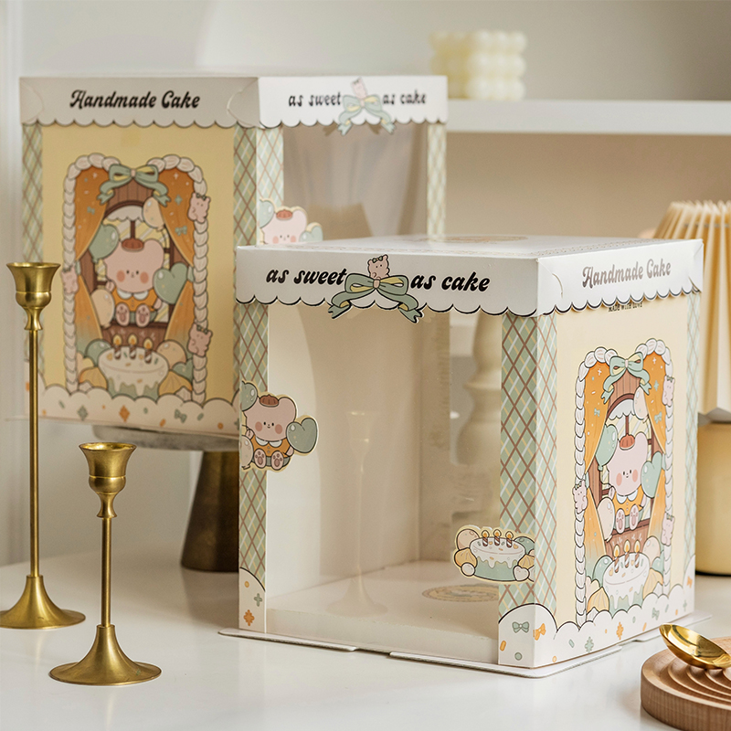 bear shop semi transparent cake box with cute storefront illustration (复制) bear shop semi transparent cake box with cute storefront illustration (复制)