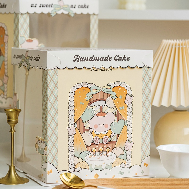 bear shop semi transparent cake box with cute storefront illustration (复制) bear shop semi transparent cake box with cute storefront illustration (复制)