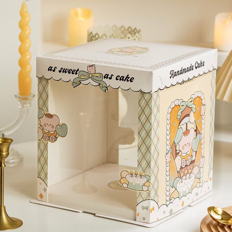 bear shop semi transparent cake box with cute storefront illustration (复制) bear shop semi transparent cake box with cute storefront illustration (复制)