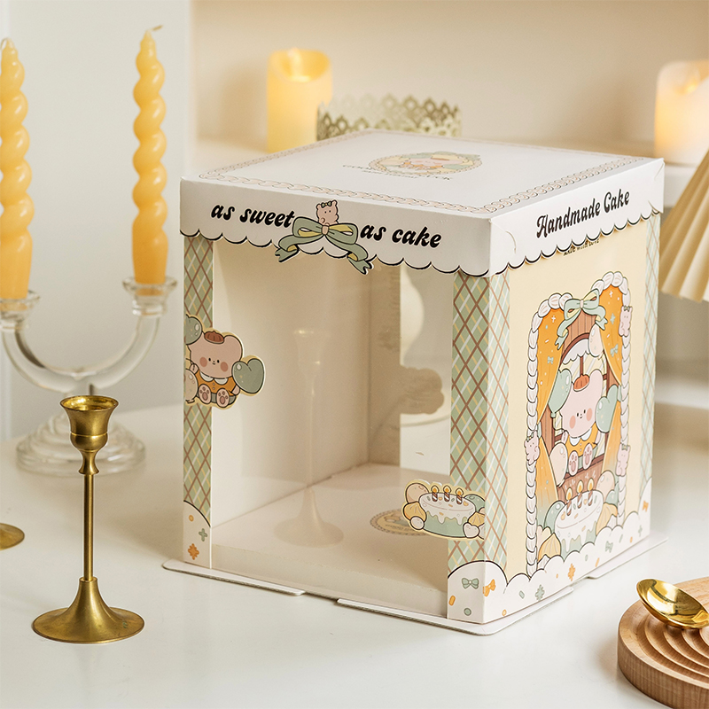 bear shop semi transparent cake box with cute storefront illustration (复制) bear shop semi transparent cake box with cute storefront illustration (复制)
