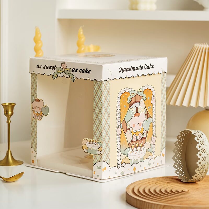 bear shop semi transparent cake box with cute storefront illustration (复制) bear shop semi transparent cake box with cute storefront illustration (复制)
