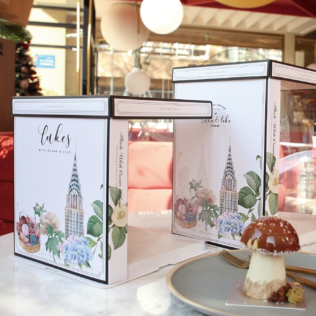 cat bakery semi transparent cake box for cute pet theme dessert packaging (复制) cat bakery semi transparent cake box for cute pet theme dessert packaging (复制)