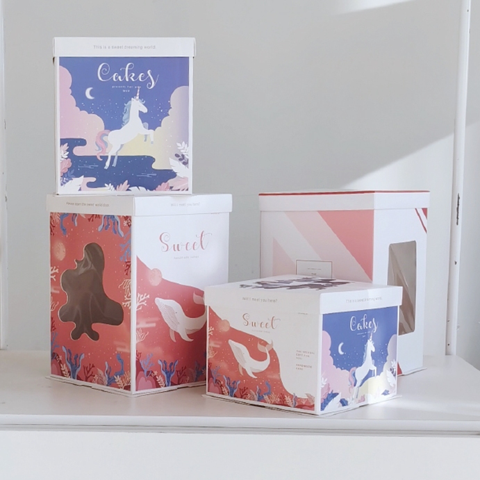 spring garden yellow window cake box for warm floral cake packaging (复制) spring garden yellow window cake box for warm floral cake packaging (复制)
